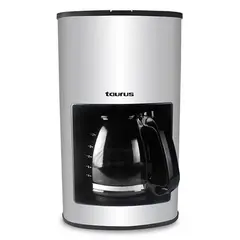 TAURUS - Cafetera Venus 12 tazas Negro y Blanco