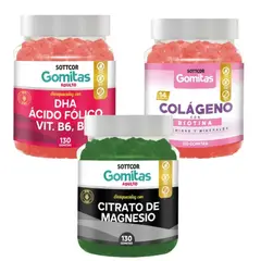 GENERICO - COLAGENO ADULTOS CITRATO DE MAGNESIO Y DHA GOMITAS SOTTCOR X3