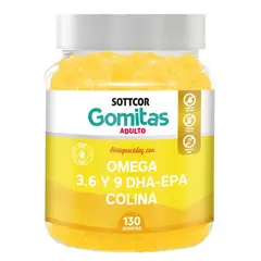 GENERICO - OMEGA PARA ADULTOS GOMITAS SOTTCOR 100GR NARANJA