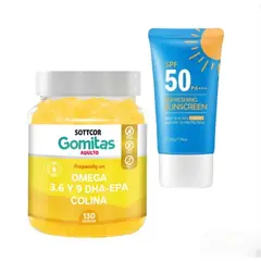 GENERICO - OMEGA 3-6-9 DHA-EPA COLINA GOMITAS + REGALO BLOQUEADOR REFRESCANTE