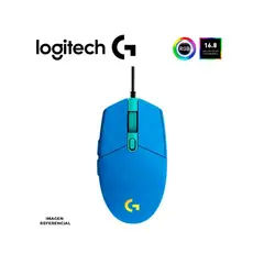 LOGITECH - Mouse G203 Lightsync 8000 DPI, RBG, Blue (910-005792)