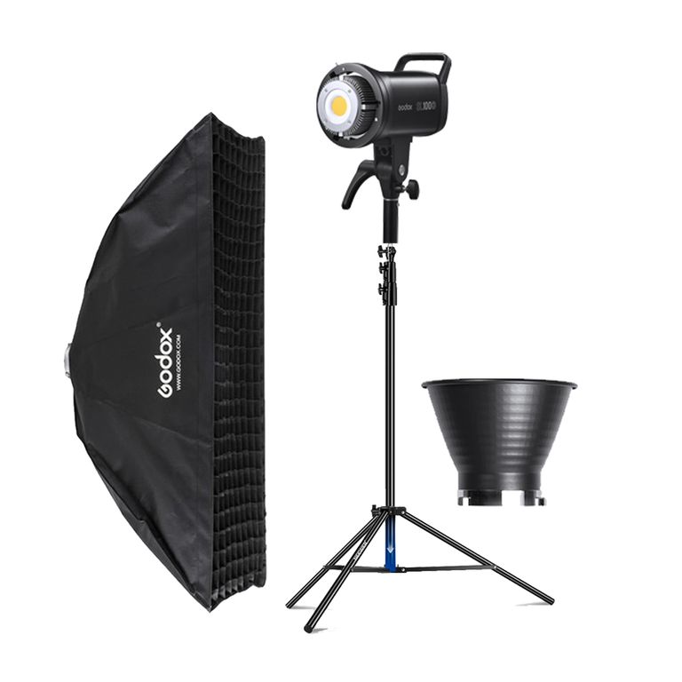 Combo Luz Continua SL100D + Parante + Softbox FW35160