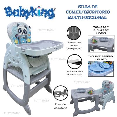 SILLA DE COMER, ESCRITORIO MULTIFUNCIONAL - GRIS