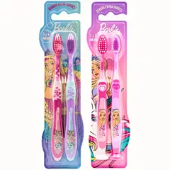 BARBIE - Pack 4 Cepillos de Dientes Colección niñas