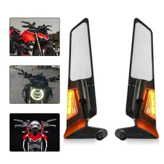 GENERICO - ESPEJO ALERON NAKED CON DIRECCIONALES MOTO