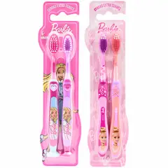 BARBIE - Pack 4 Cepillos de Dientes Colección niñas