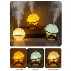 GENERICO - Humificador Purificador Lampara Led Saturno 3D Difusor