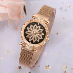 GENERICO - RELOJ FLOR DE LUZ ELEGANCIA Y BRILLO