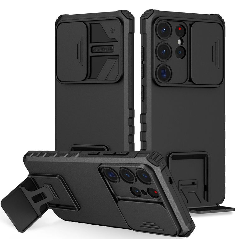 Carcasa Case Para Galaxy S25 Ultra Slip Cover Soporte Vertical