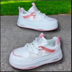 GENERICO - ZAPATILLA PARA DAMA FASHION BLEAK BLANCOROSA - V292