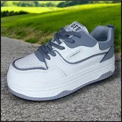 GENERICO - ZAPATILLA PARA DAMA FASHION OFF BLANCOGRIS - V149