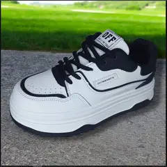 GENERICO - ZAPATILLA PARA DAMA FASHION OFF BLANCONEGRO - V149