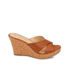 VIALE - Sandalia Slide Casual ALE-2524 Natural Cuero