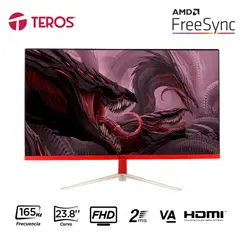 TEROS - Monitor Curvo Gaming TE-2471G, 23.8" FHD VA, 2 ms, HDMI