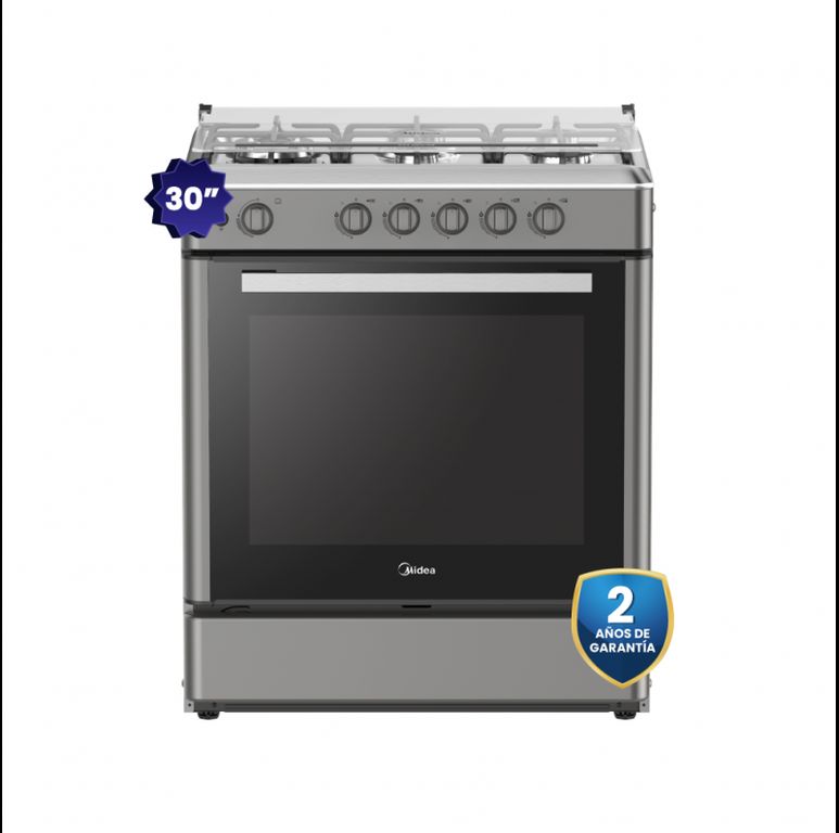 Cocina De Pie 1 Horno 5 Hornillas 30" Silver MGS30FS2LBAMB-PE