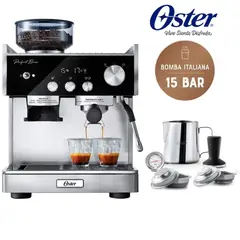 OSTER - Cafetera Barista con Bomba Italiana Espresso Perfect Brew Máxima