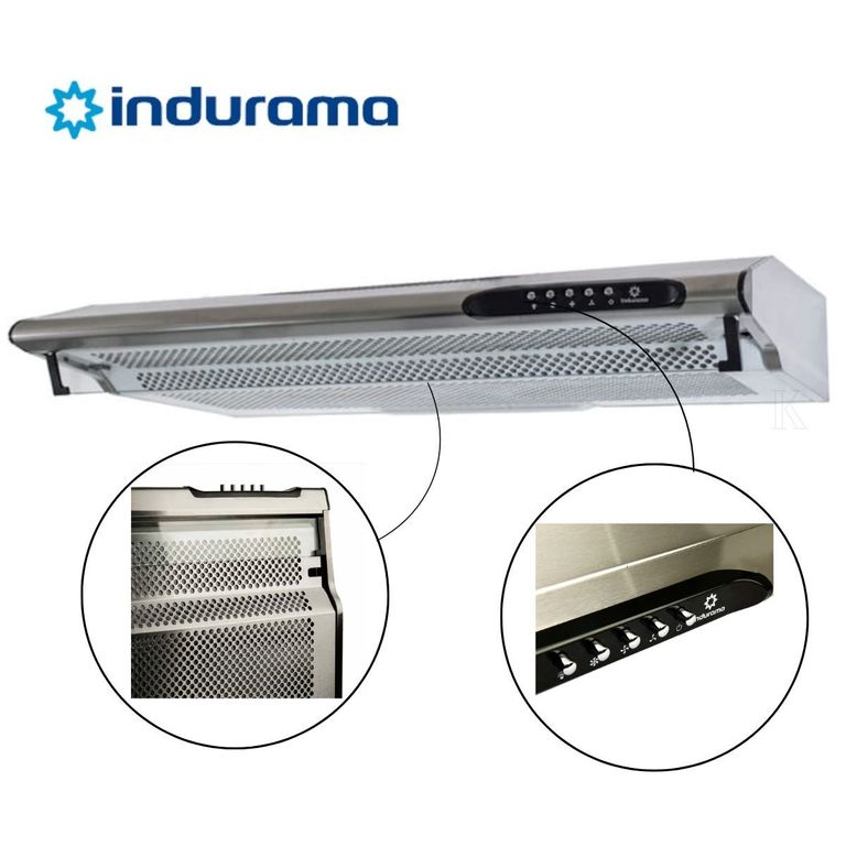 Campana Extractora 3 Velocidades de 90cm CEI902CRP Silver