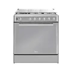 MIDEA - Cocina De Pie 1 Horno 4 Hornillas 24" Gris
