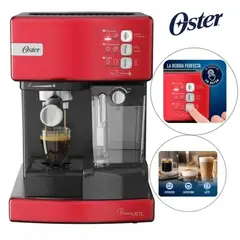 OSTER - Cafetera Automática de Espresso Oster® PrimaLatte™ Rojo