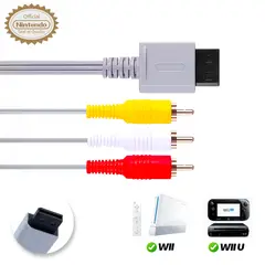 NINTENDO - Cable AV Audio y Video Original Reacondicionado para WII y WII U