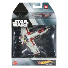 HOT WHEELS - Star Wars Vehículo Nave - Republic Gunship