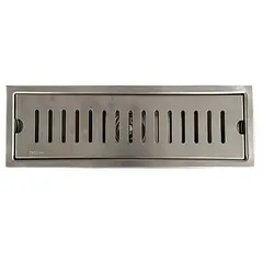 XM - SUMIDERO DE ACERO SUS 304 RECTANGULAR 10x30 CM SATINADO A-S30010852