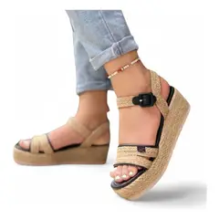 GENERICO - Sandalia Mujer Taco 5 Todoyute 2086L-50 Color Negro