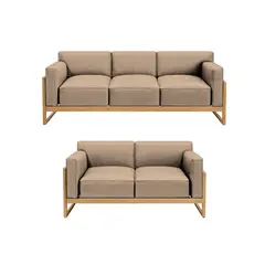 BARAKA HOME - Juego de sala 3 2 Luxury Lipkovo - Beige claro