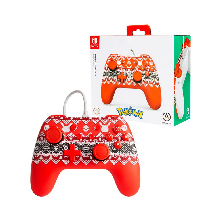 Mando Switch Power A Pikachu Navidad