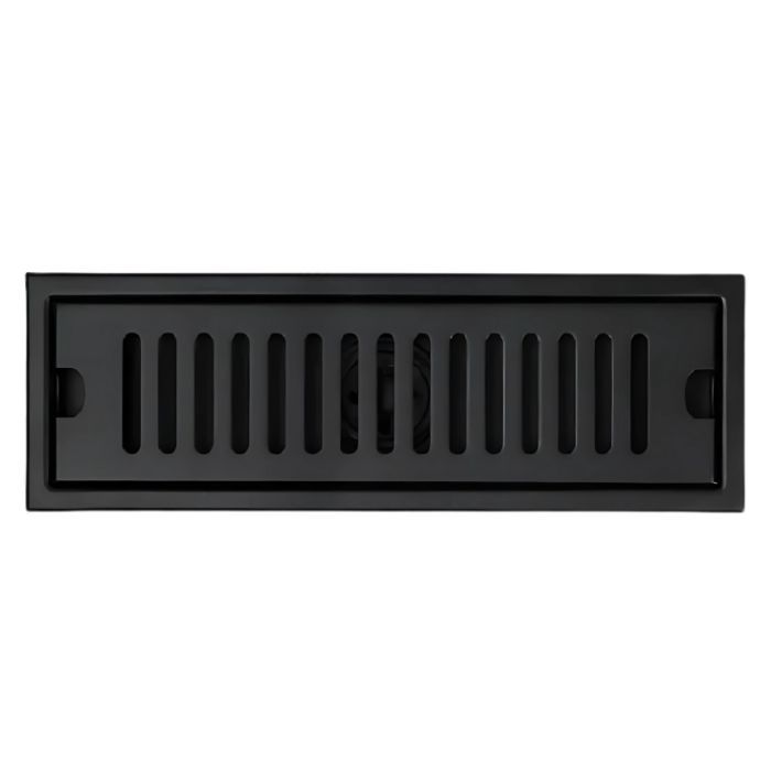 SUMIDERO DE ACERO SUS 304 RECTANGULAR 10X30 CM NEGRO A-S30010851