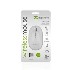 KLIP XTREME - Mouse Inalámbrico USB KMW-335WH Blanco