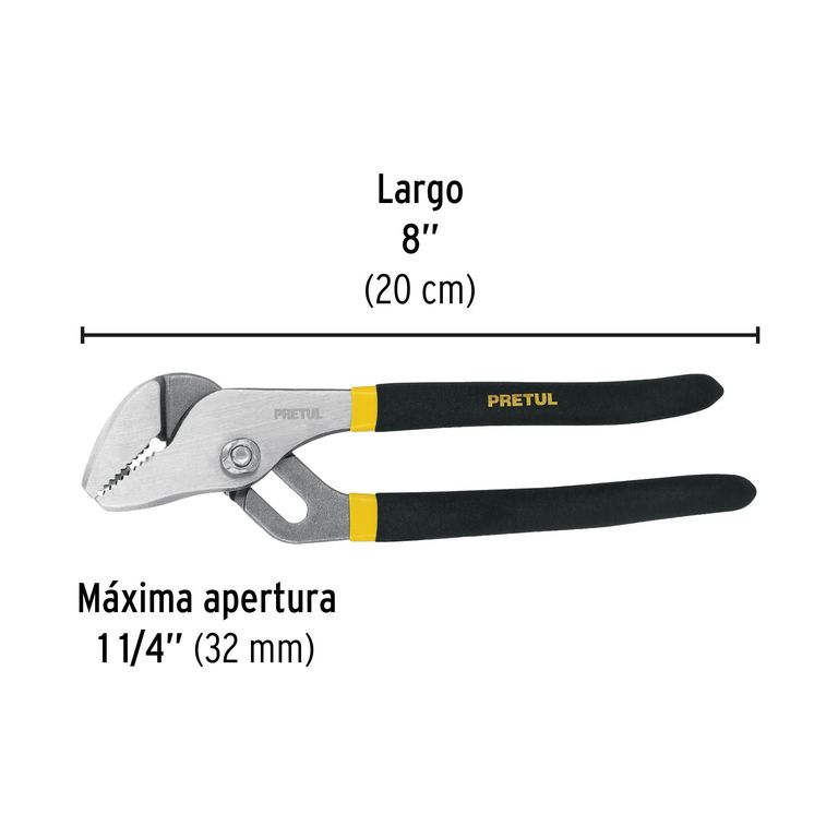 Pinza de extensión 8 mango de PVC
