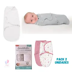 NO LOGO - Saco de Dormir Niña, Manta Portátil, 0 a 6 Meses, paquete de 2UND