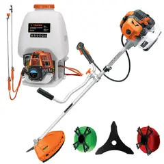 TRUPER - Combo desbrozadora motoguadaña 2HP 52CC motofumigadora 25Lt 4 tiempos