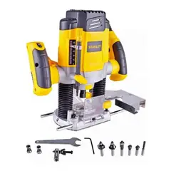 STANLEY - Ruteadora 1/4" 1200W 55 mm + 6 Fresas