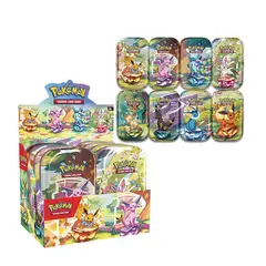 POKEMON - TCG Prismatic Evolutions Mini Tin 8 Unidades Español