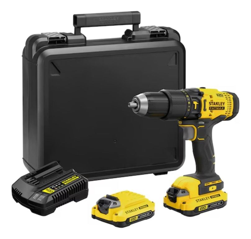 Taladro percutor 1/2" 50nm + 2 baterias y cargador