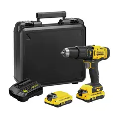 STANLEY - Taladro percutor 1/2" 50nm + 2 baterias y cargador