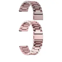 GENERICO - CORREA DE ACERO INOXIDABLE PARA APPLE WATCH ROSA 42 44