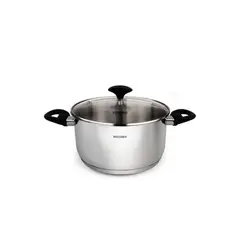 RECORD - Olla acero inoxidable Gia Plus FDif Tapa Vidrio N°26