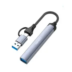 LDNIO - Adaptador Hub DS-64u Usb +Tipo C 4en 1 Multifunción