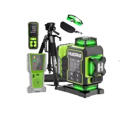 HUEPAR - Combo Completo Nivel laser 2024 W04CG 16 líneas+ DISTANCIOMETRO