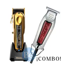 WAHL - Combo Cortadora Magic Clip Gold 08148-708 y Trimmer Detailer