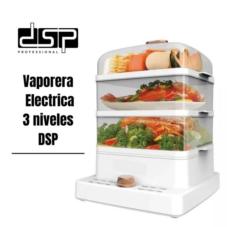 VAPORERA ELÉCTRICA DE 3 NIVELES 12LT 1200W