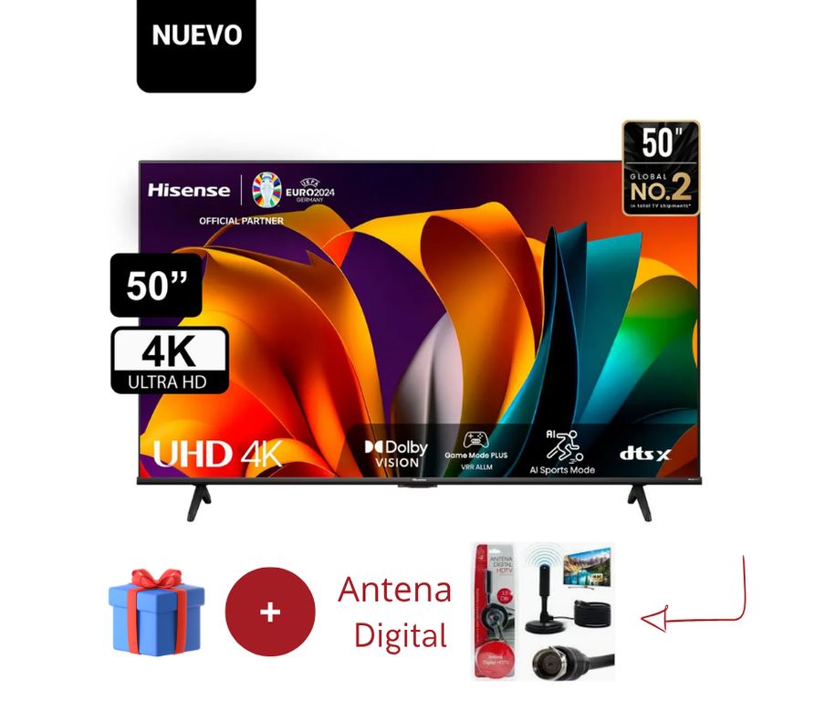 TELEVISOR 50 PULGADAS 50A6N + Antena Digital