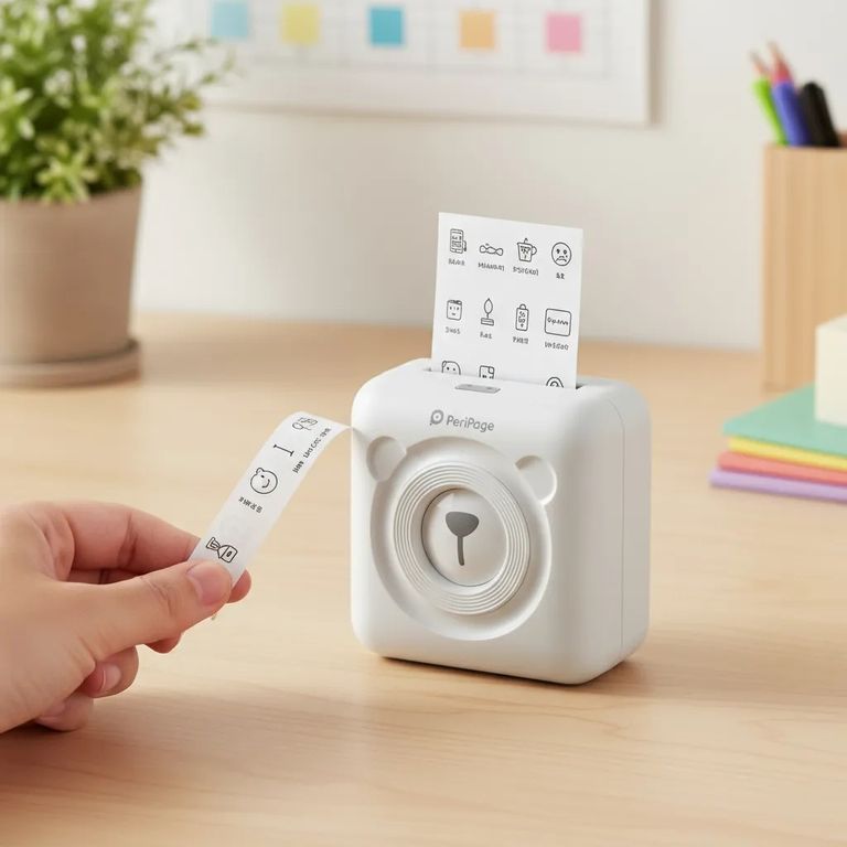 Impresora portátil térmica PERIPAGE Bluetooth 57mm blanco