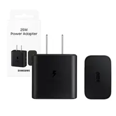 SAMSUNG - Cargador 25W Adaptador para A16 A26 A36 A56 Negro