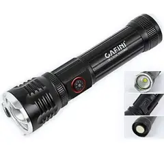 CAFINI - Linterna Led Táctica Con Zoom Telescópico - Recargable