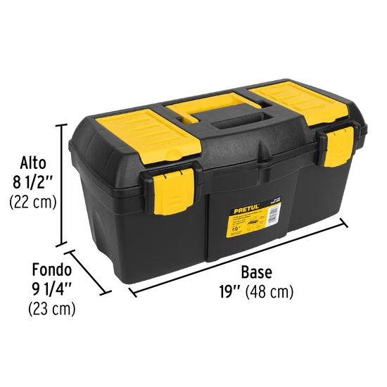 Caja para Herramienta de 19 Pulg Con Compartimentos