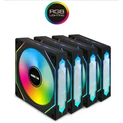 AIRBOOM - Ventilador Para Case Gamer VEKTOR AB201 ARGB 4FANS